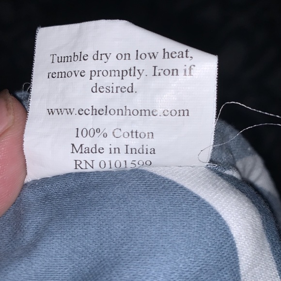 Echelon Home Washed Linen Duvet Cover Set - Stone - King - Picture 7 of 7